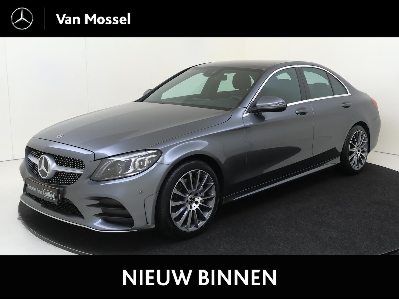 Mercedes-Benz C-klasse - 180 Business Solution AMG Plus Upgrade Edition Semi Elektrische Stoelen / Sfeerverlichting - AutoWereld.nl