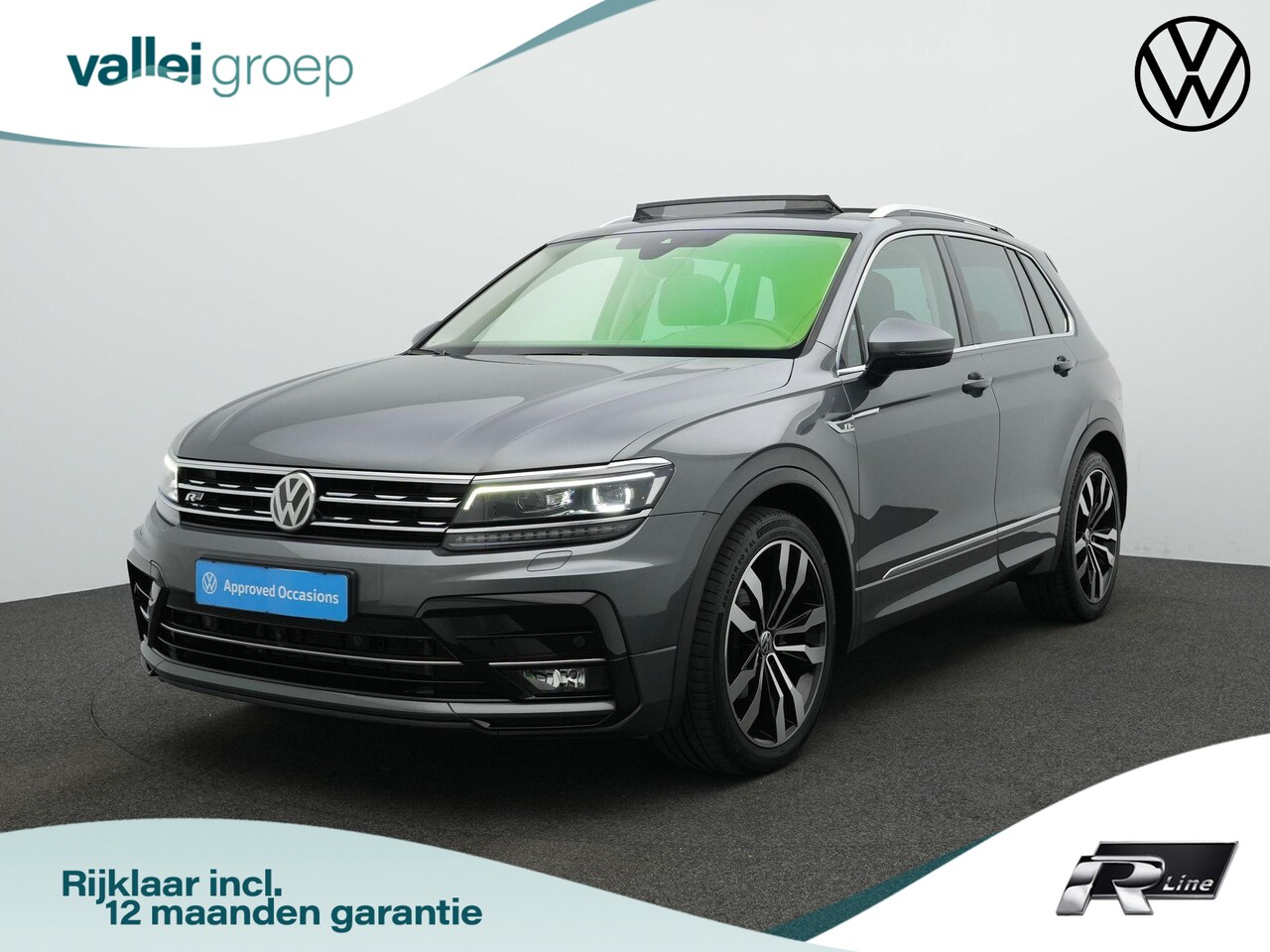 Volkswagen Tiguan - 2.0 TDI 150 pk DSG R-Line | Panoramadak | Trekhaak | Navigatie Discover Pro | Stuur-/achte - AutoWereld.nl