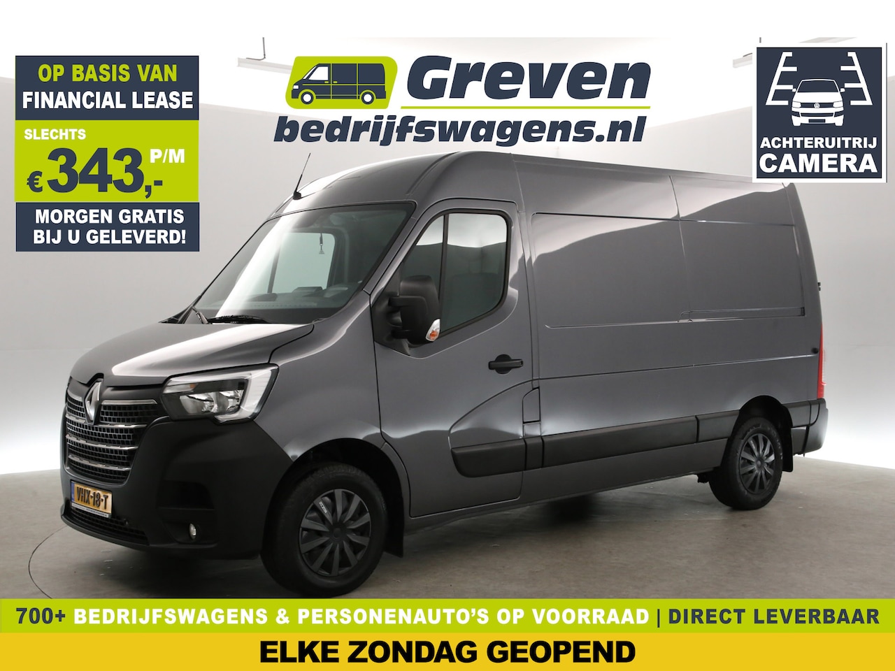 Renault Master - T35 2.3 dCi 180PK L2H2 | Airco | Camera | Cruise | 3-Zits | Trekh. | Navi | Carplay | Park - AutoWereld.nl