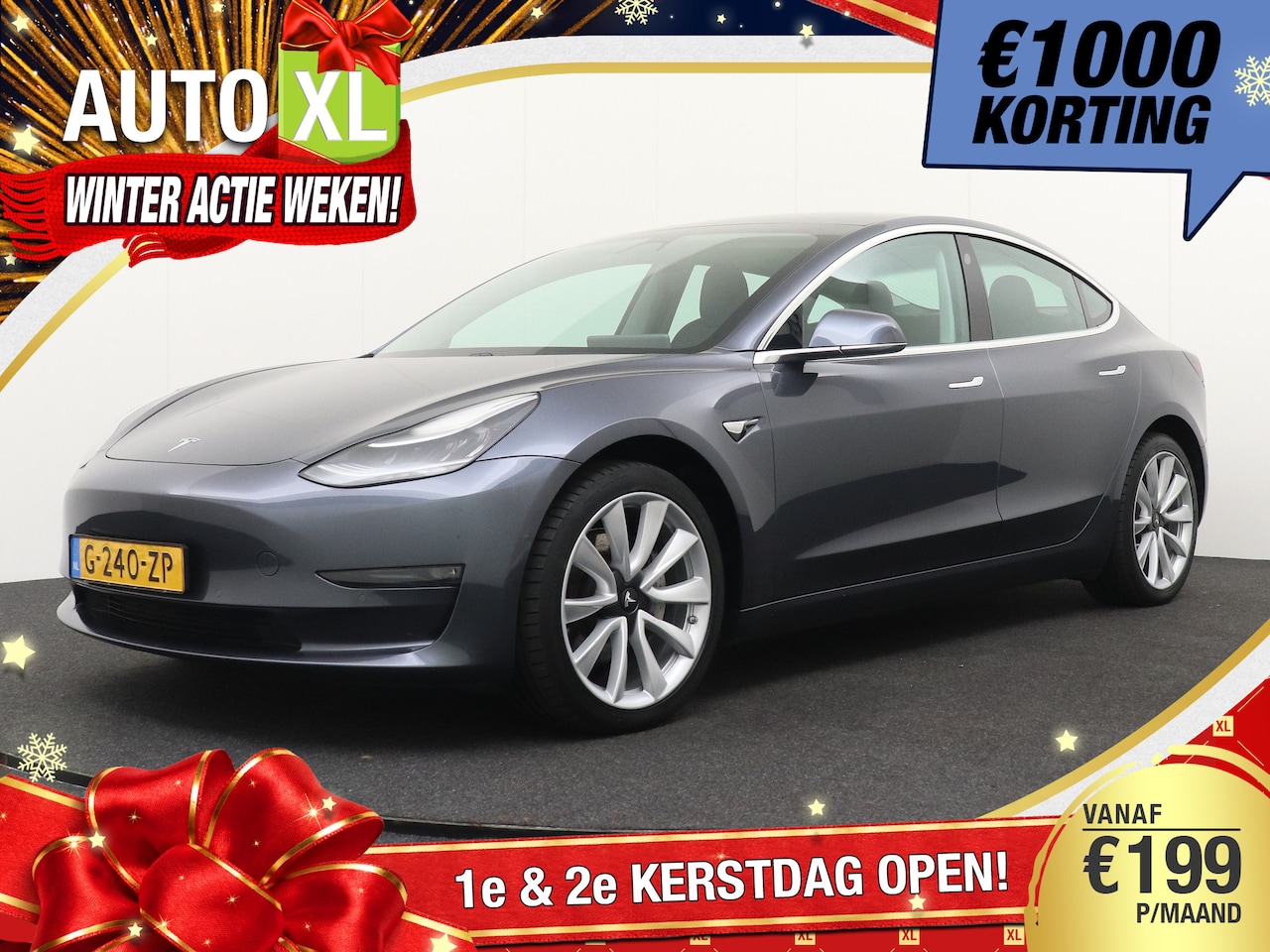 Tesla Model 3 - Long Range RWD Long Range AWD 75 kWh Autopilot Stoelverw V+A Pano 19'LMV 1k - AutoWereld.nl