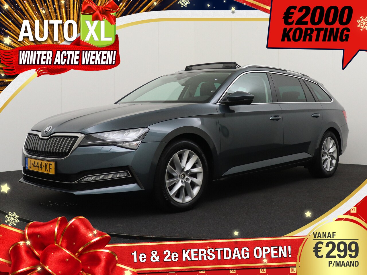 Skoda Superb Combi - 1.4 TSI iV Business+ Pano-dak Memory Camera Dodehoek 2k - AutoWereld.nl