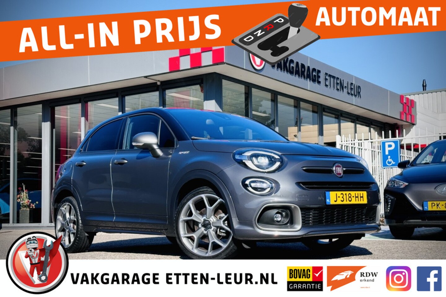 Fiat 500 X - 1.3 GSE Sport | ADAPT. CRUISE | STOELVERWARMING | CAMERA - AutoWereld.nl