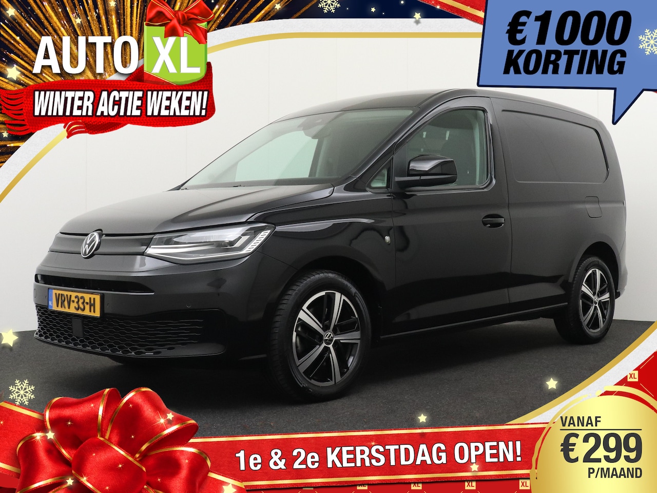 Volkswagen Caddy Cargo - 2.0 TDI Aut. 75 Jaar editie Trekhaak Leder Carplay - AutoWereld.nl