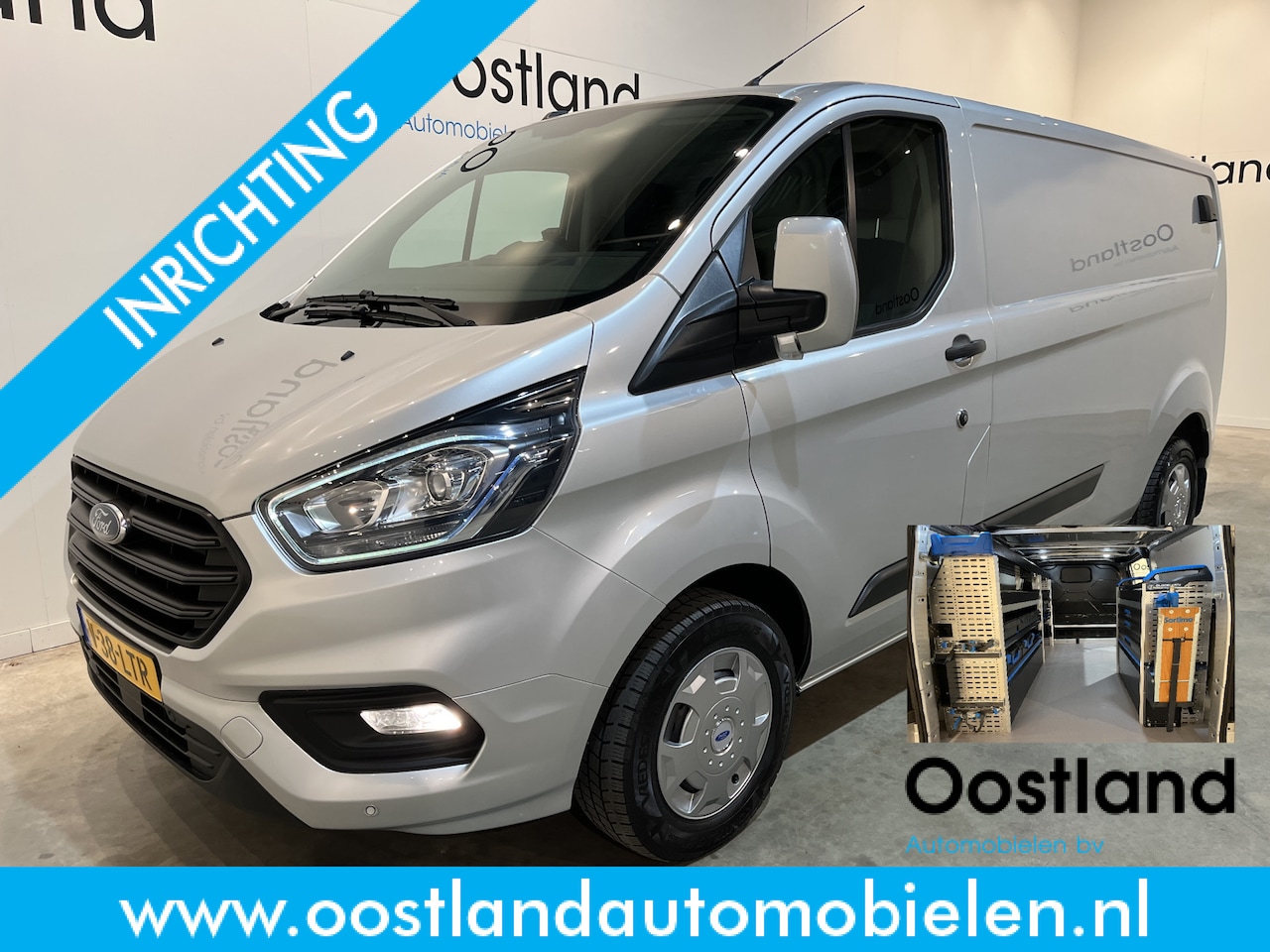 Ford Transit Custom - 300 2.0 TDCI L2H1 Trend 130 PK Servicebus / Sortimo Inrichting / Euro 6 / Airco / Cruise C - AutoWereld.nl