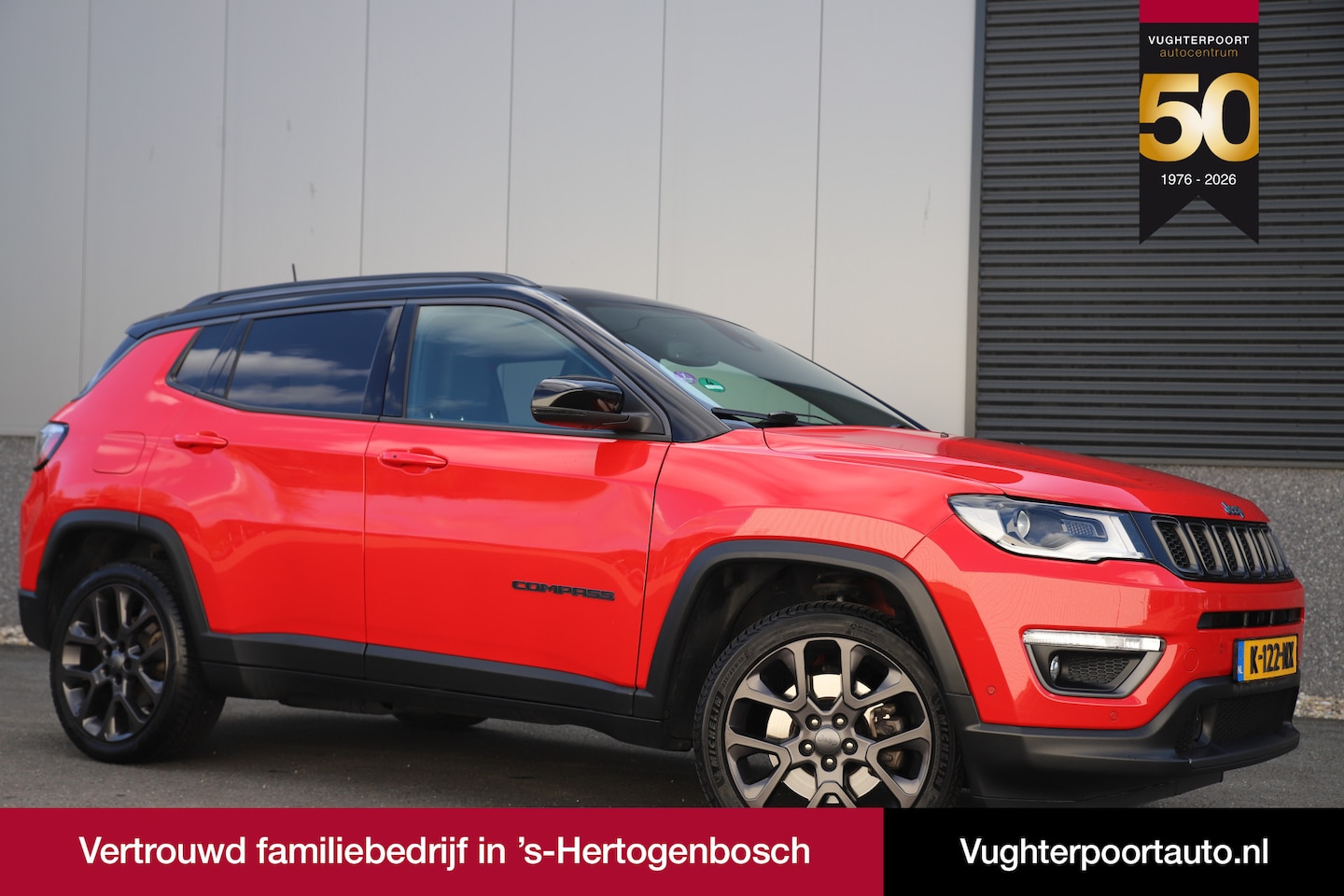 Jeep Compass - 4xe 240pk/Phev-Hybrid/Pano-dak/Colorado Red/Trekhaak/Leder/Camera - AutoWereld.nl