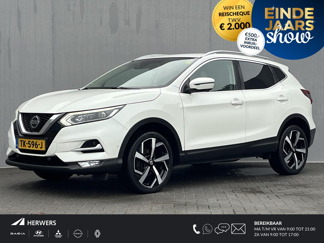 Nissan Qashqai - 1.2 Tekna / Trekhaak (Trekgewicht 1.200kg) / 360° Camera / Stoelverwarming / Voorruitverwa - AutoWereld.nl