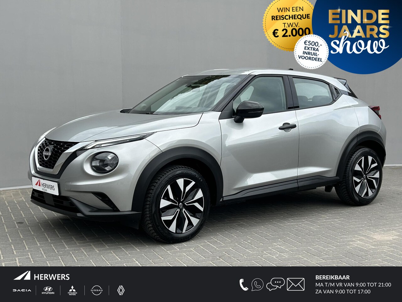 Nissan Juke - 1.0 DIG-T Acenta Handgeschakeld / Allseason banden / Apple carplay Android auto / Stoelver - AutoWereld.nl