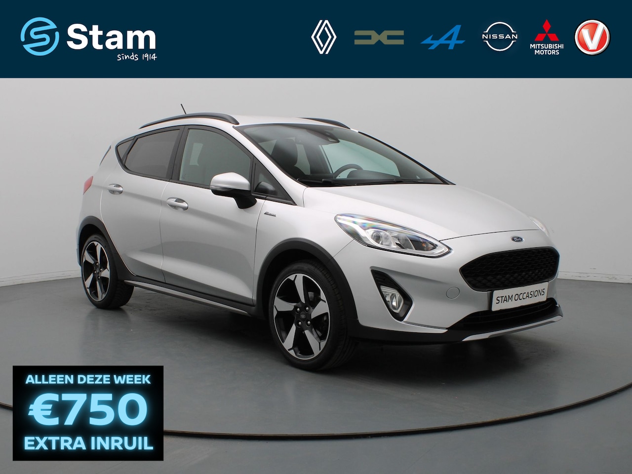 Ford Fiesta - 95pk EcoBoost Active X Cruise | Carplay | Navi | Parkeersens. achter - AutoWereld.nl