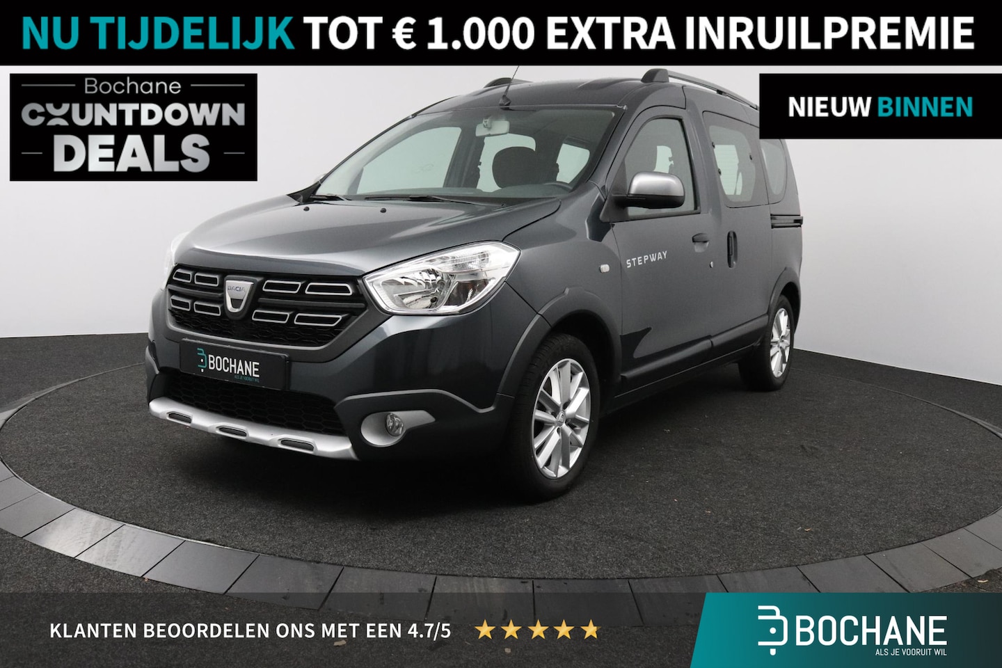Dacia Dokker - 1.3 TCe 130 Stepway | 5 zitplaatsen | Navigatie | Camera | - AutoWereld.nl