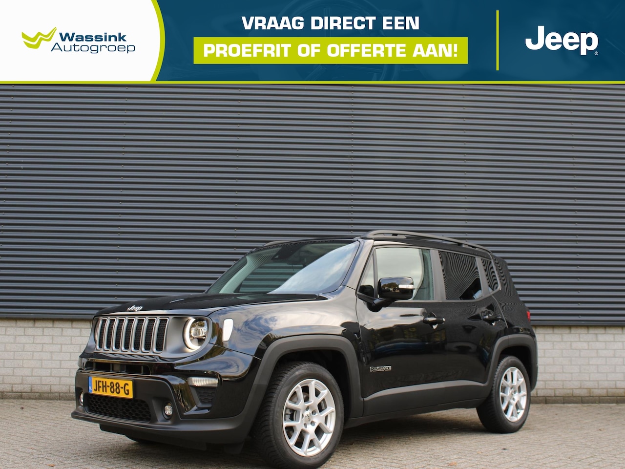 Jeep Renegade - 1.5T e-Hybrid 130pk Automaat I Navigatie I Parkeersensoren I Cruise Control I DAB+ - AutoWereld.nl