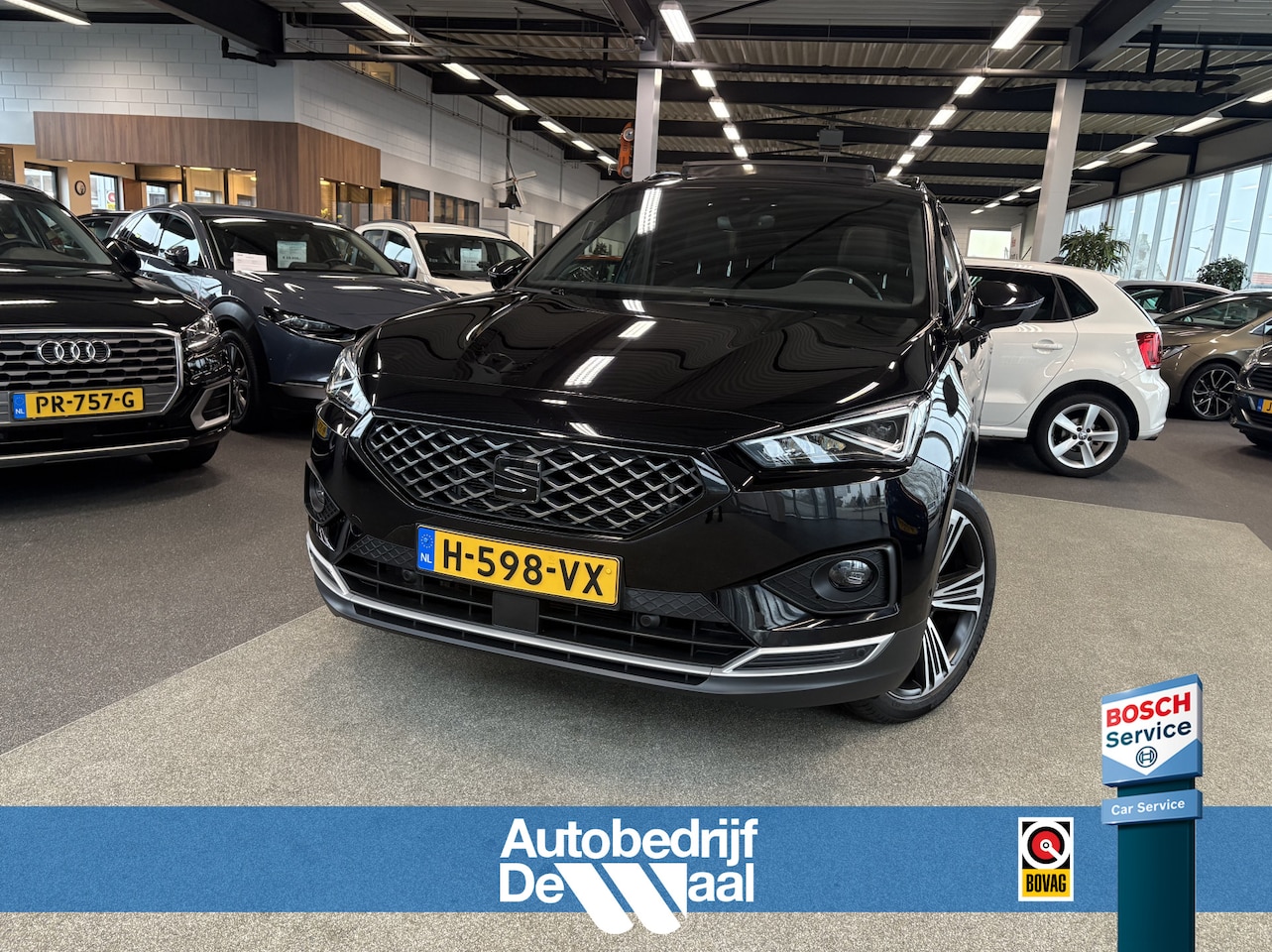 SEAT Tarraco - 1.5 TSi 150pk DSG Xcellence SCHUIFDAK/BEATSAUDIO/LEDER/DODEHOEK/20INCH - AutoWereld.nl