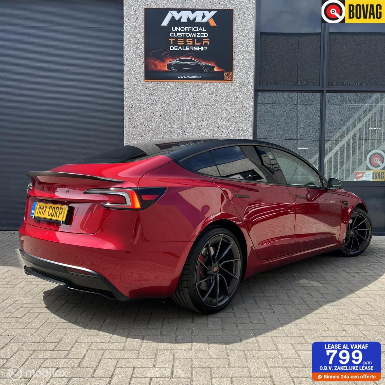 Tesla Model 3 - Performance + PILLAR DELETE + TINTED RAMEN - AutoWereld.nl