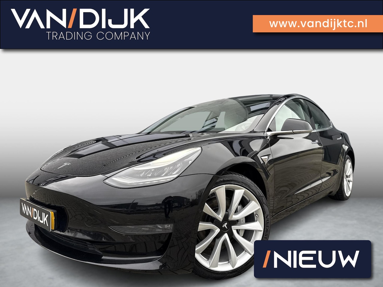 Tesla Model 3 - Long Range RWD Long Range AWD 75 kWh SOH 88.8% ✓Full Self Driving 3 ✓Panoramadak ✓Vol Leder ✓360º Camera - AutoWereld.nl