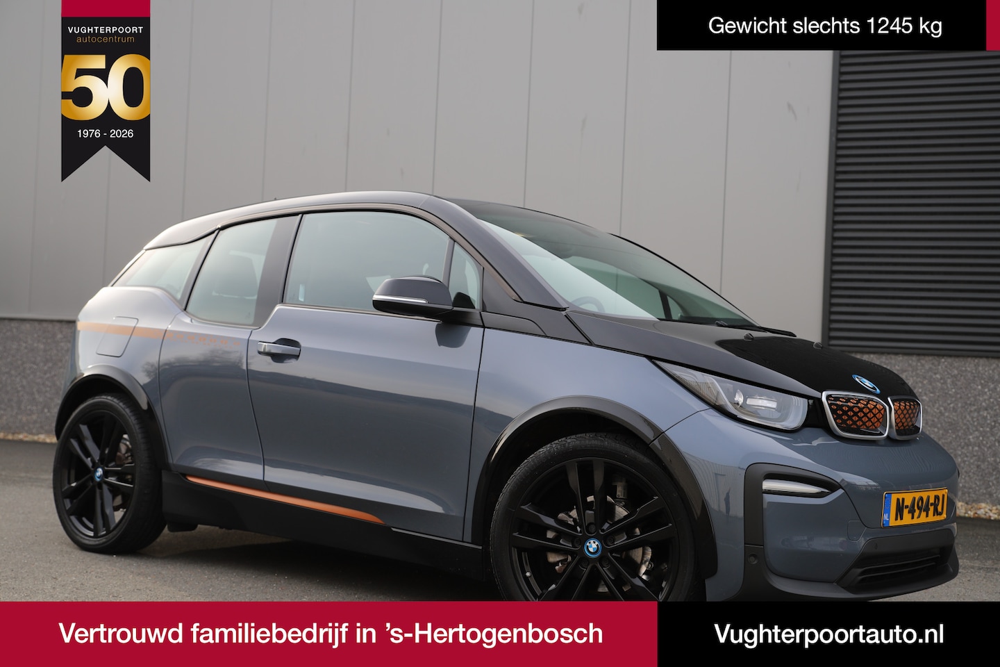 BMW i3 - 120Ah/42 kWh/*Unique Forever*/Carplay/Storm Bay metallic/W-pomp/Leder/20"/3-fase - AutoWereld.nl