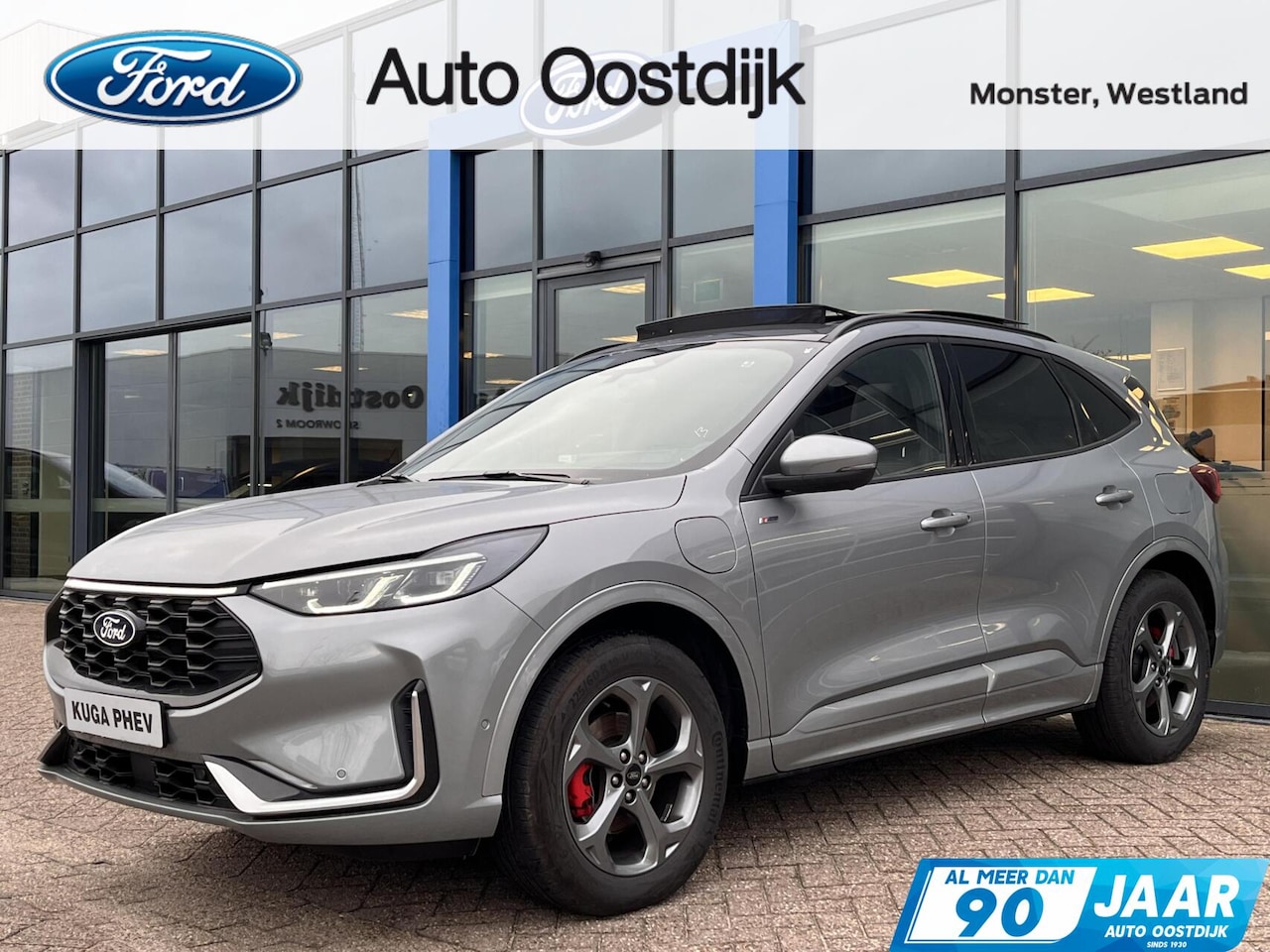 Ford Kuga - 2.5 PHEV ST-Line X 243PK Elek. Trekhaak Panodak AGR Stoelen Adaptieve Cruise 2100KG Trekge - AutoWereld.nl