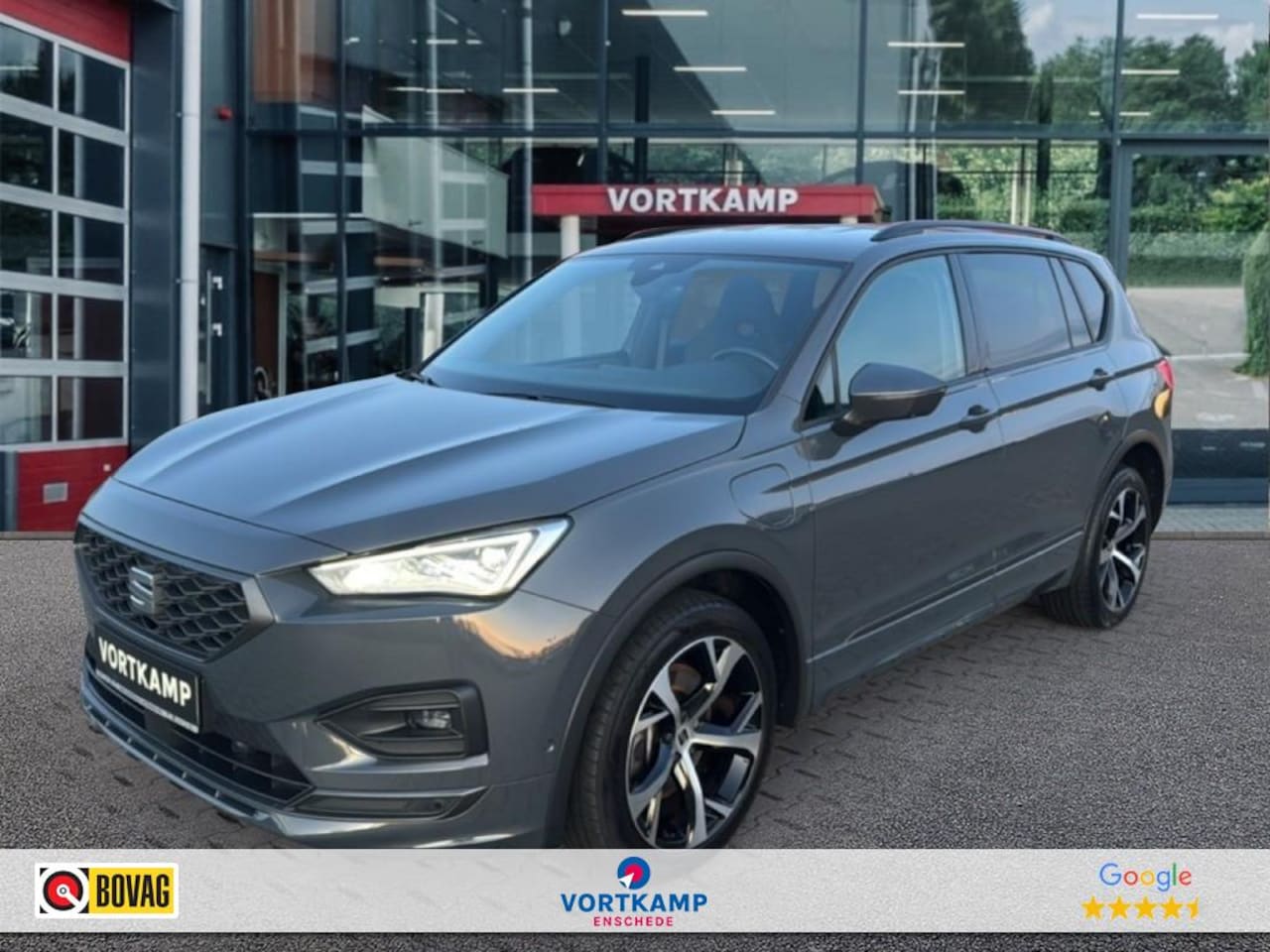 SEAT Tarraco - 1.4 TSI DSG e-Hybrid FR CAM/ACC/ELEK.ACHTERKLEP/NAVI/STOELVERW - AutoWereld.nl