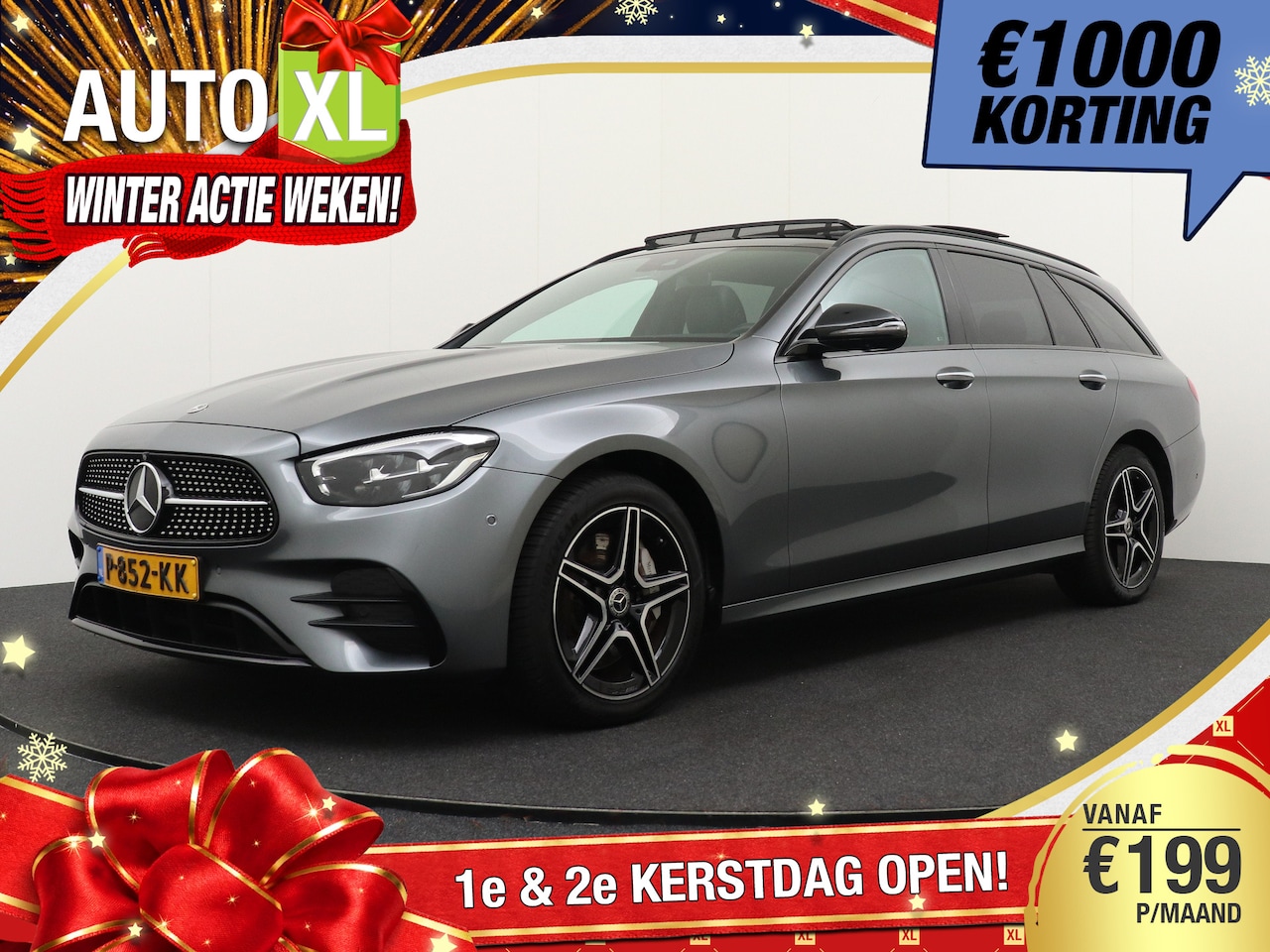 Mercedes-Benz E-klasse Estate - 300e AMG Pano-dak Burmester Leder Trekhaak 1k - AutoWereld.nl