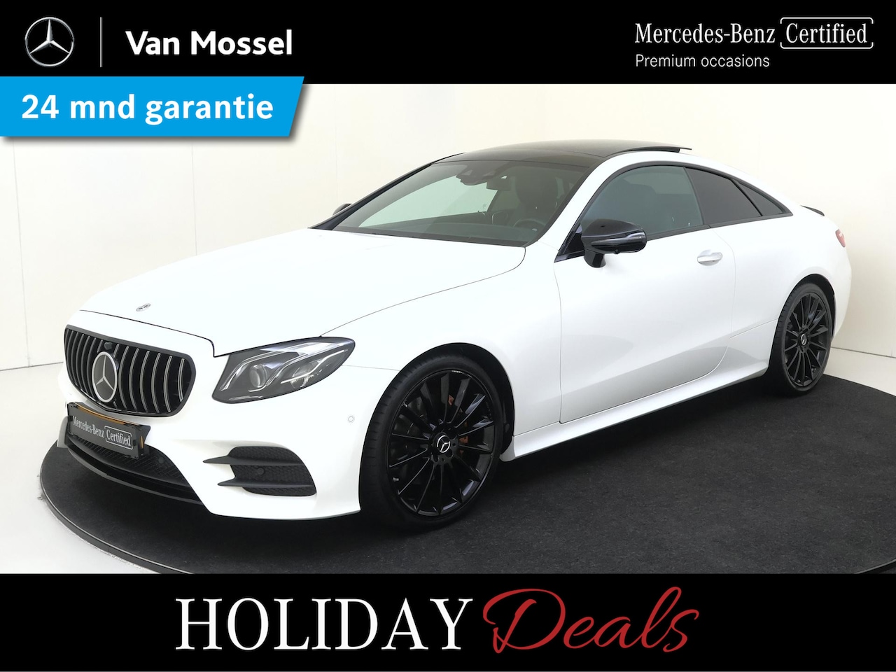 Mercedes-Benz E-klasse Coupé - 200 / Panoramadak/ Night/ 20 inch/ Burmester/ Memory/ Designo/ E53 Look/ Adap. onderstel - AutoWereld.nl