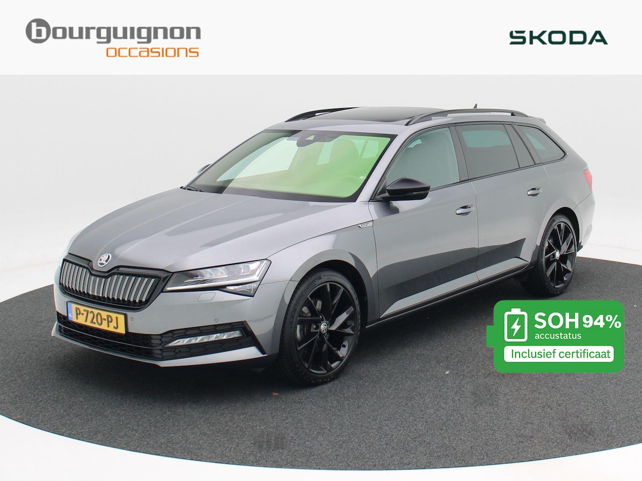 Skoda Superb Combi - 1.4 TSi 218 Pk Automaat iV Sportline Business | Panorama Dak | Alcantara Leder | Elektrisc - AutoWereld.nl