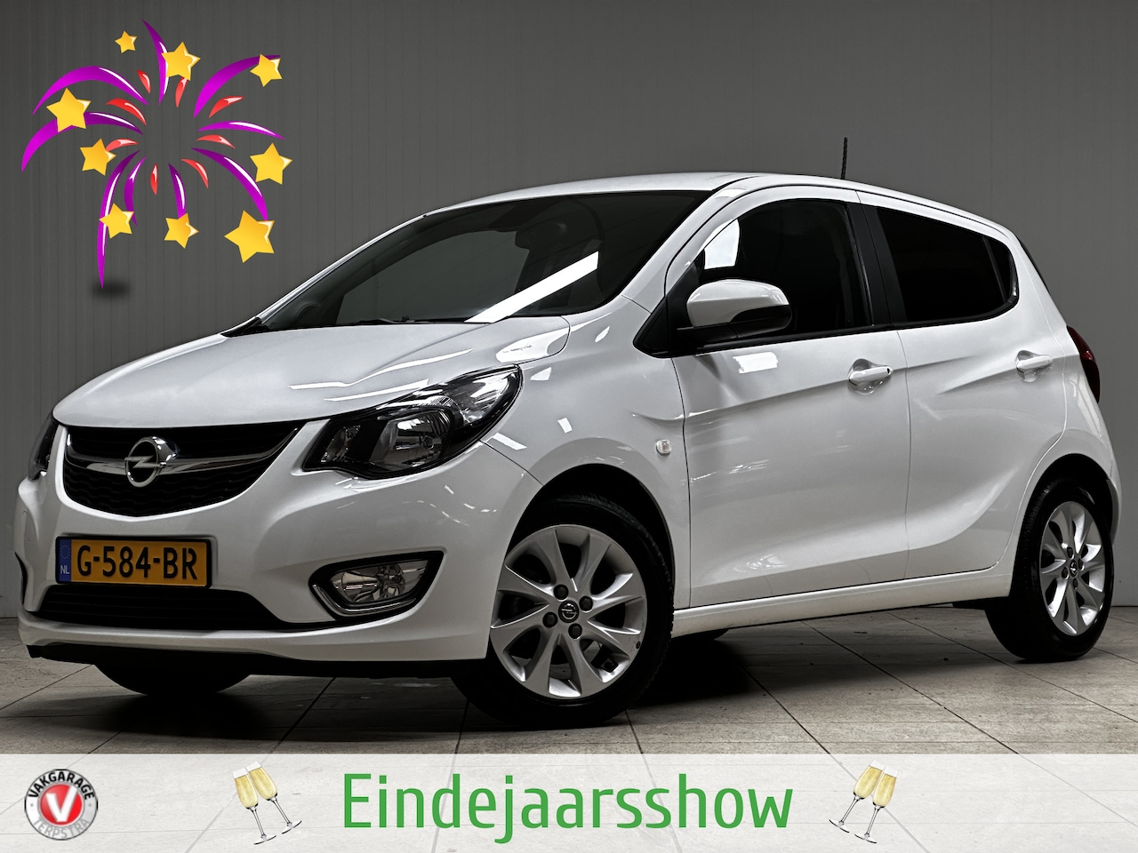 Opel Karl - 1.0 ecoFLEX Innovation/ Apple+Android/ DAB+/ 15''LMV/ Half-LEDER/ Clima/ Navi/ Cruise/ Blu - AutoWereld.nl