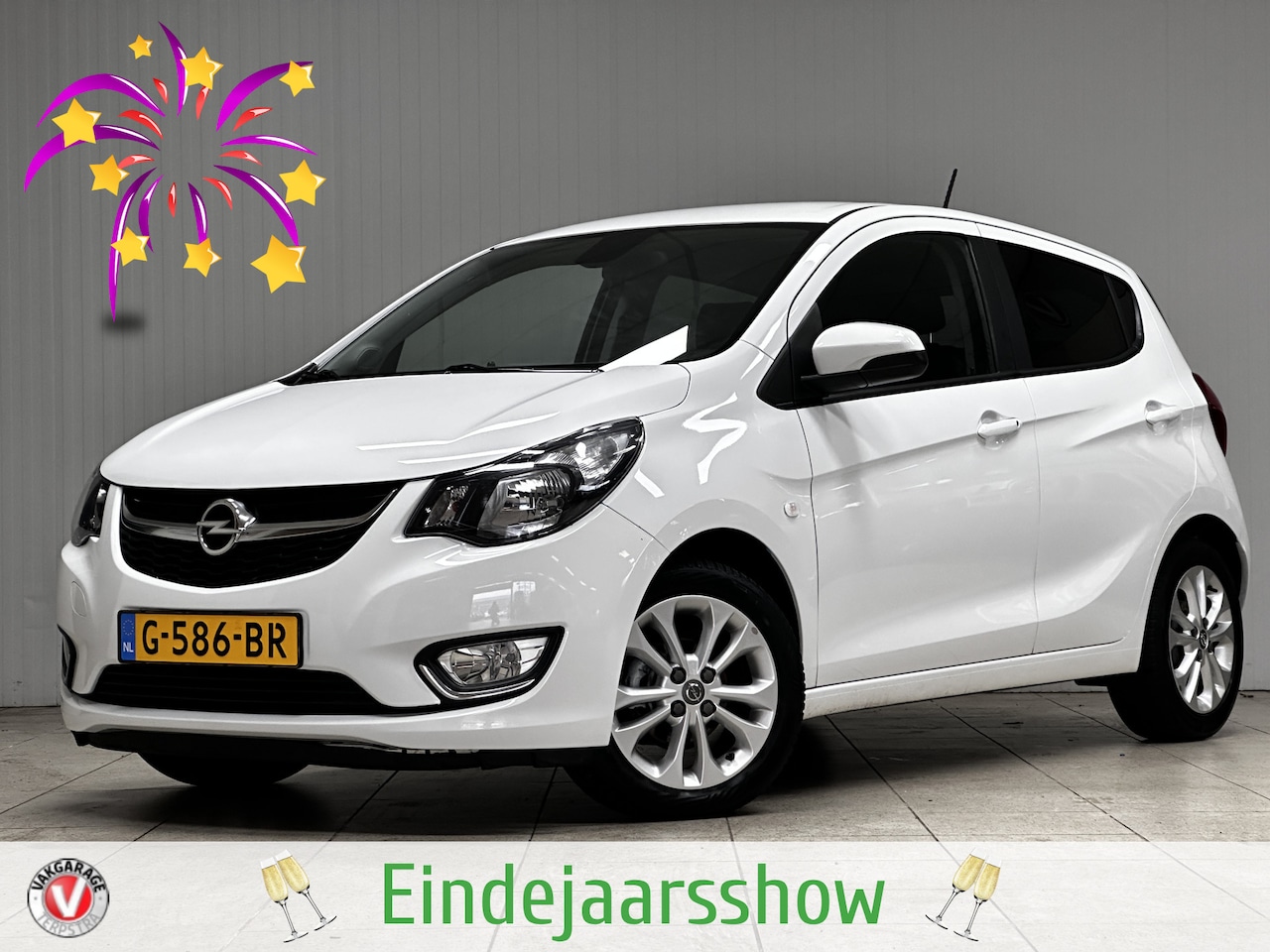 Opel Karl - 1.0 ecoFLEX Innovation/ Apple+Android/ DAB+/ 15''LMV/ Half-LEDER/ Clima/ Navi/ Cruise/ Blu - AutoWereld.nl