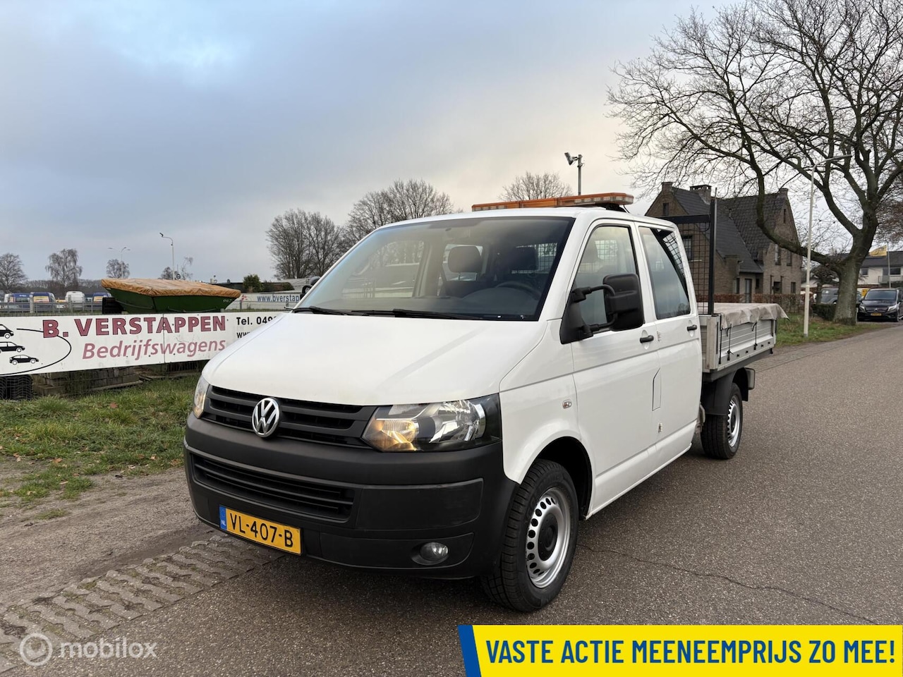 Volkswagen Transporter - 2.0 TDI L2H1 DC OPEN LAADBAK / PICK-UP - AutoWereld.nl