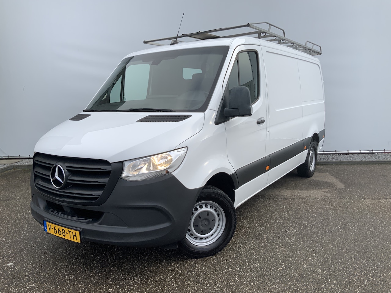 Mercedes-Benz Sprinter - 314 2.2 CDI L2H1 Automaat Airco navi 3 zits Leer Trekhaak 2000 kg Imperiaal & Trap Euro 6 - AutoWereld.nl