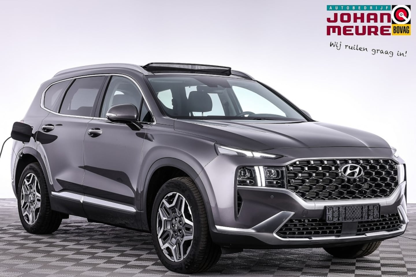 Hyundai Santa Fe - 1.6 T-GDI PHEV Premium Sky | 7-Persoons | PANORAMADAK | LEDER | Full LED - AutoWereld.nl