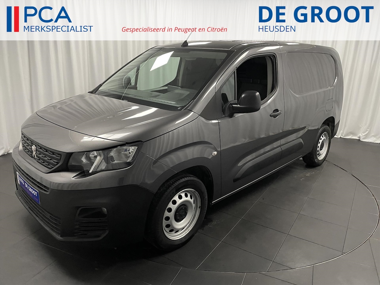 Peugeot Partner - Premium Long 3-zits 100pk Navi+Carplay | Airco | Mistlampen - AutoWereld.nl