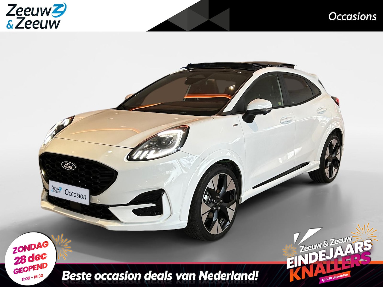 Ford Puma - 1.0 EcoBoost Hybrid St-Line X 155pk automaat | Stoel- stuur en voorruitverwarming | Kantel - AutoWereld.nl
