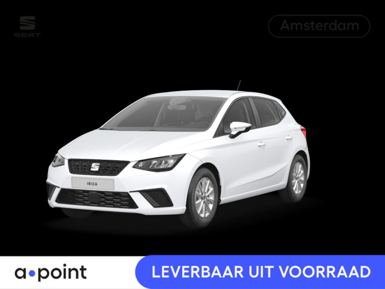 SEAT Ibiza - 1.0 EcoTSI Style | Trekhaakvoorbereiding | Glacial White Metallic - AutoWereld.nl
