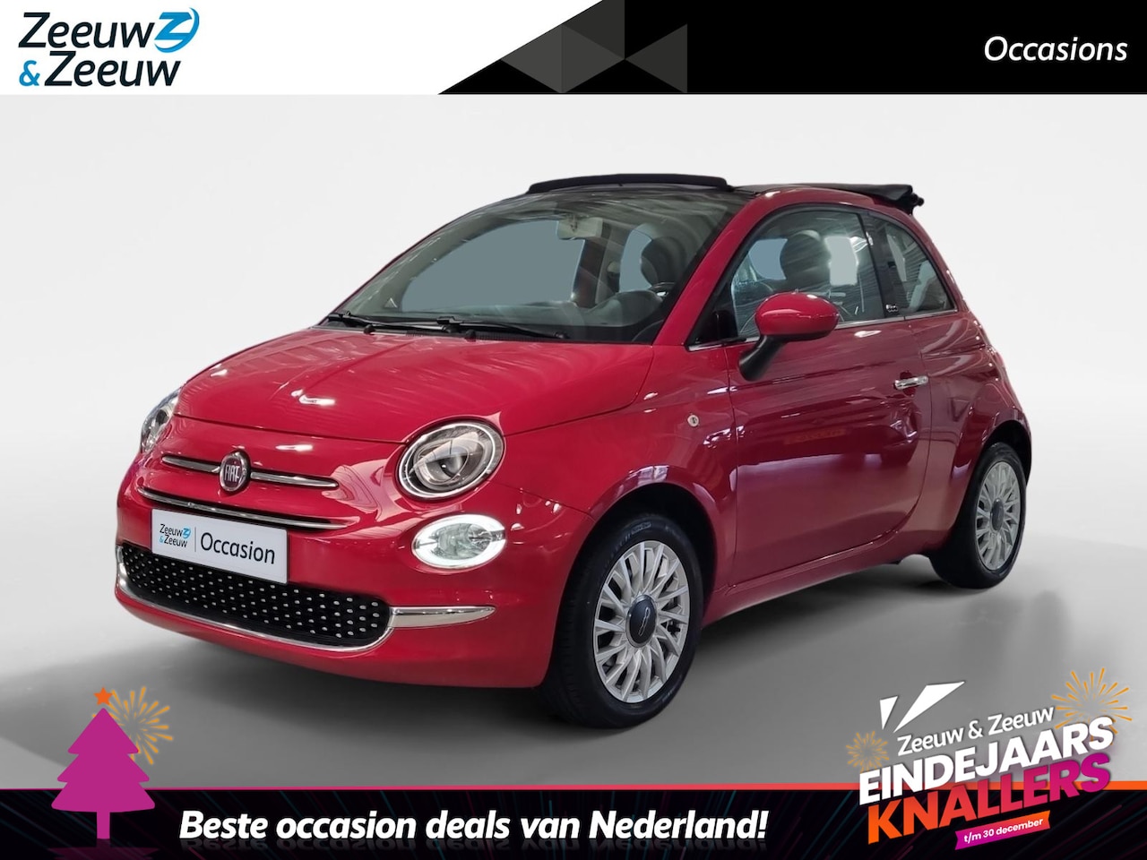 Fiat 500 C - 0.9 TwinAir Turbo Lounge * 1e Eigenaar * Cabrio * Cruise Control * Airco * LM Velgen 15" * - AutoWereld.nl