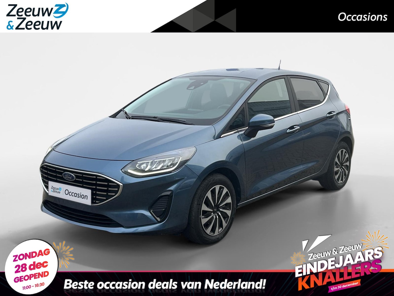 Ford Fiesta - 1.0 EcoBoost Titanium 125pk | Stoel- stuur en voorruitverwarming | Navigatie via Apple Car - AutoWereld.nl