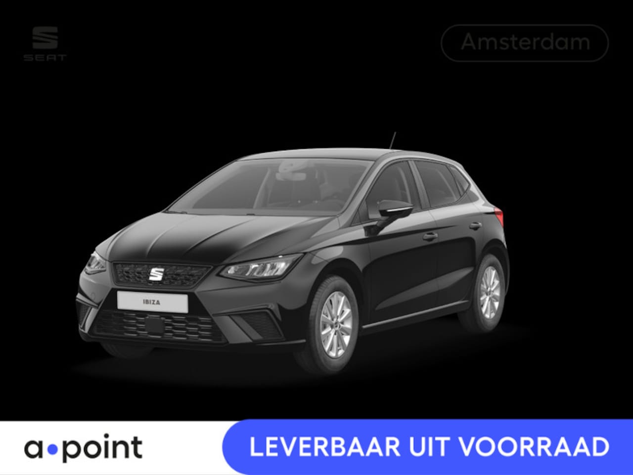 SEAT Ibiza - 1.0 EcoTSI Style | Midnight Black Metallic - AutoWereld.nl