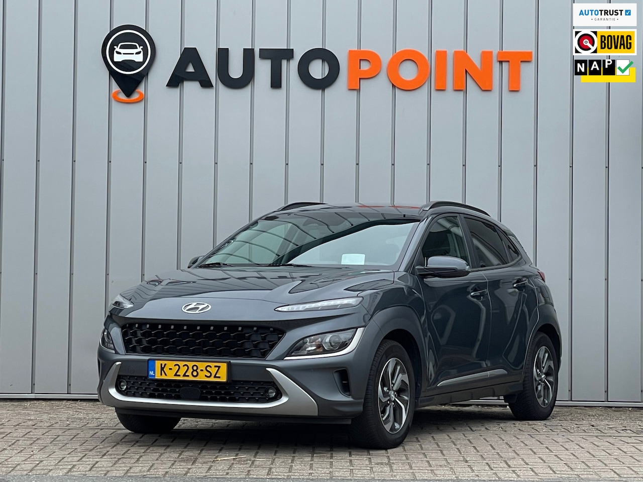 Hyundai Kona - 1.6 GDI HEV Fashion Headup display TREKHAAK 1 EIG DEAALER OND - AutoWereld.nl