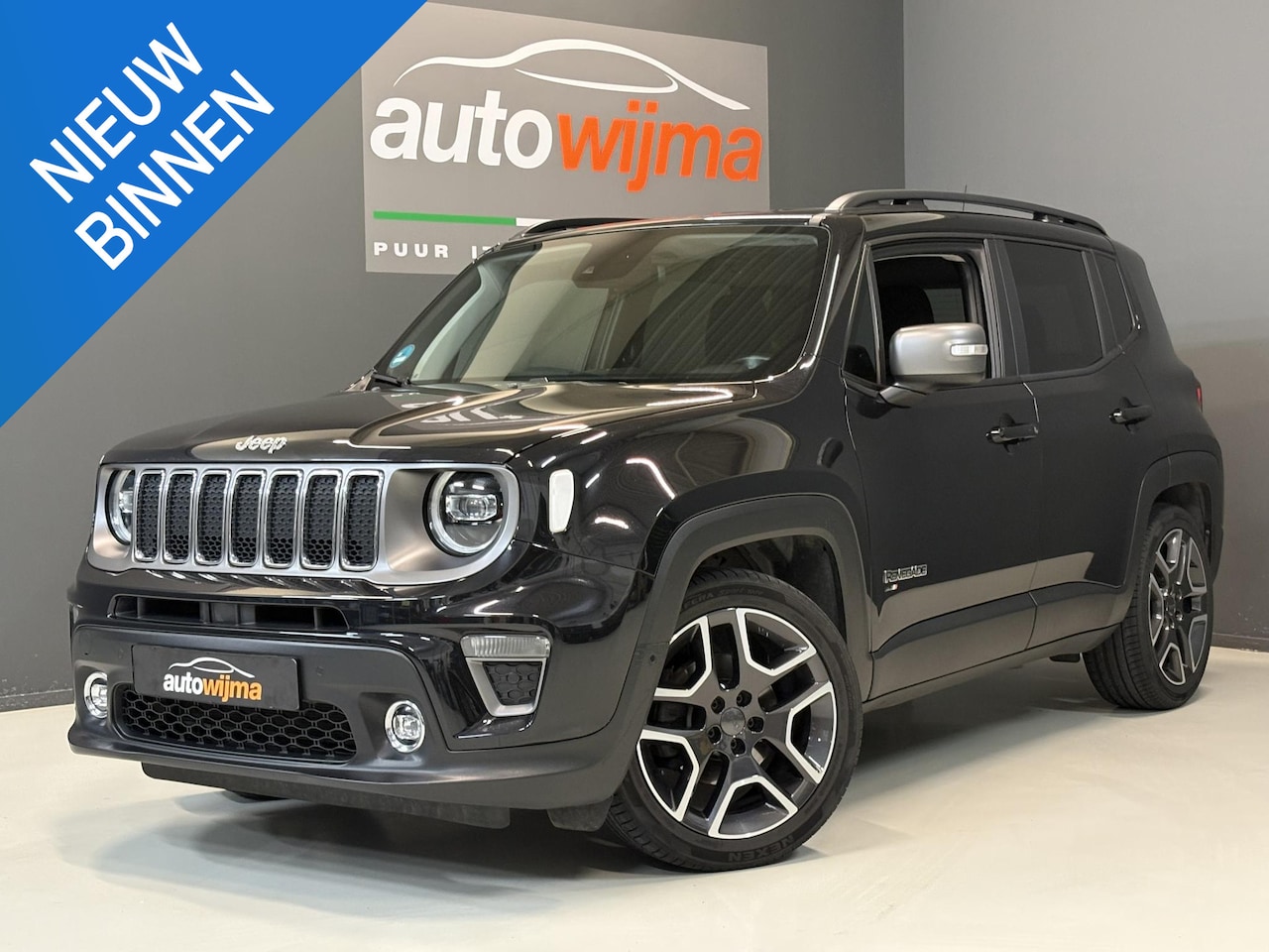 Jeep Renegade - 1.3T-Ddct Limited 150pk Automaat Led lampen, 19Inch l.m. velgen, adapt.cruise, Afn.trekhaa - AutoWereld.nl
