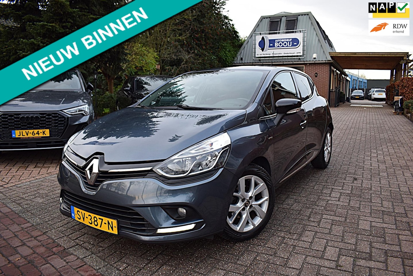 Renault Clio - 0.9 TCe Limited/5 DRS/AIRCO/CRUISE-CONTROL/NAVIGATIE/PARKEERSENSOREN/NL-AUTO/BJ 2018 - AutoWereld.nl