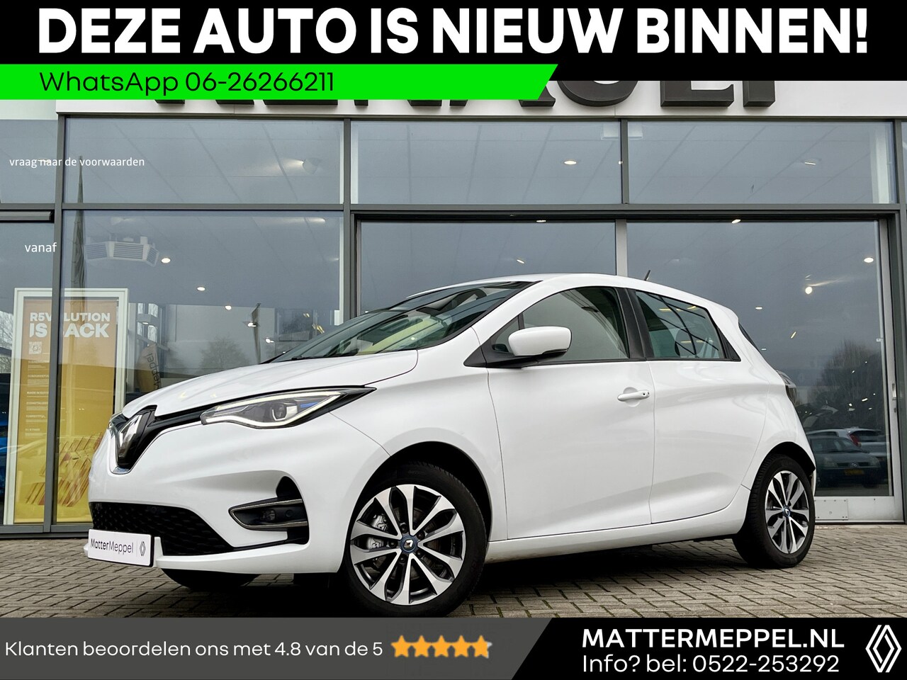Renault Zoe - R135 Intens 52 kWh | KOOPACCU | Afn. Trekhaak | SOH 85,16% MOBA | CCS Snelladen | 1e Eigen - AutoWereld.nl