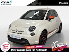 Fiat 500e - 24kwh AUTOMAAT AIRCO CLIMATE CONTROLE ELECTRISCHE USB RADIO/CD ZEER MOOIE LEUKE AUTO 12 MA