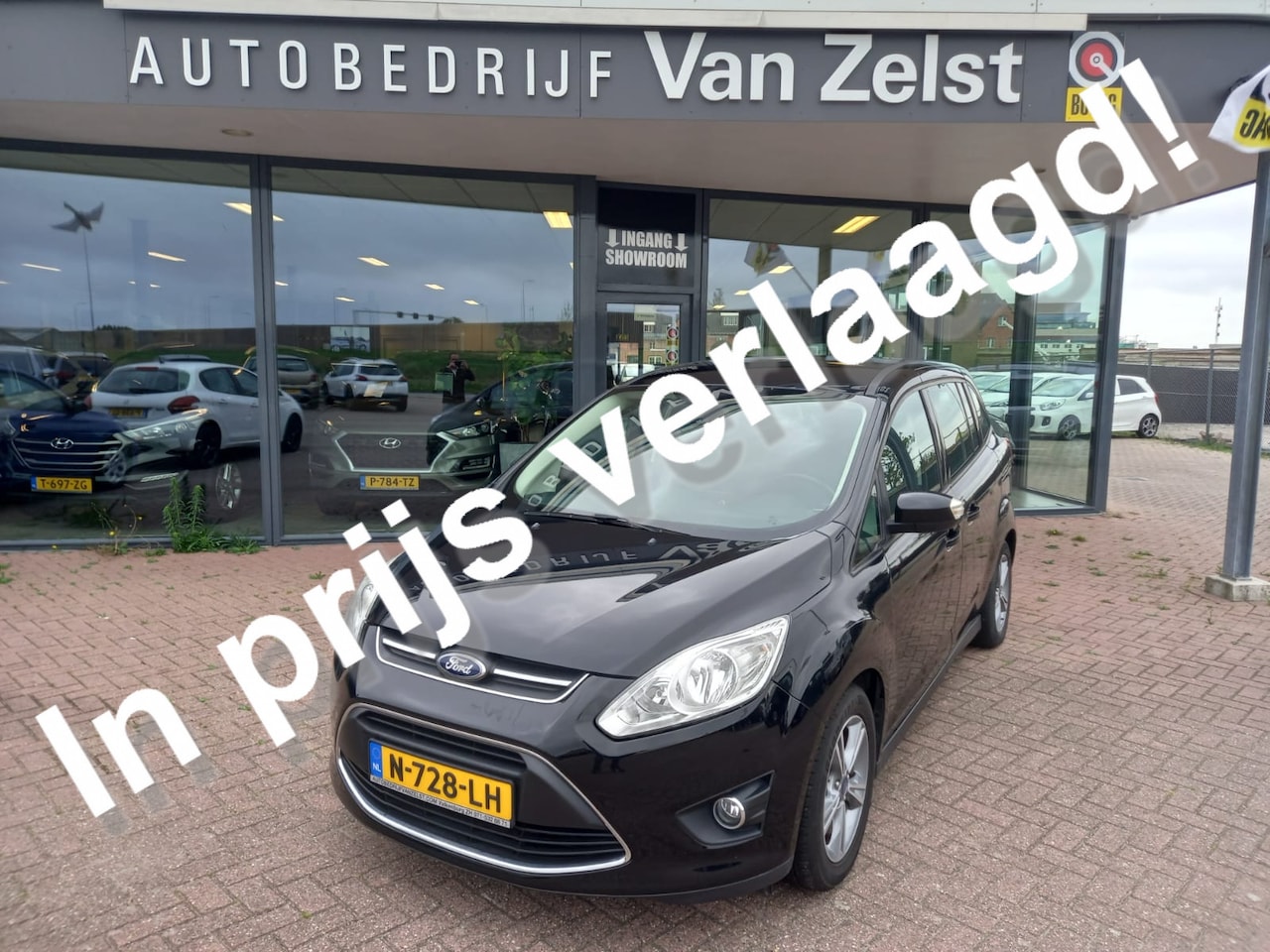 Ford Grand C-Max - 1.0 7 Pers. Airco, Multimedia voorbereiding, Bluetooth telefoonvoorbereiding, Stoelverwarm - AutoWereld.nl