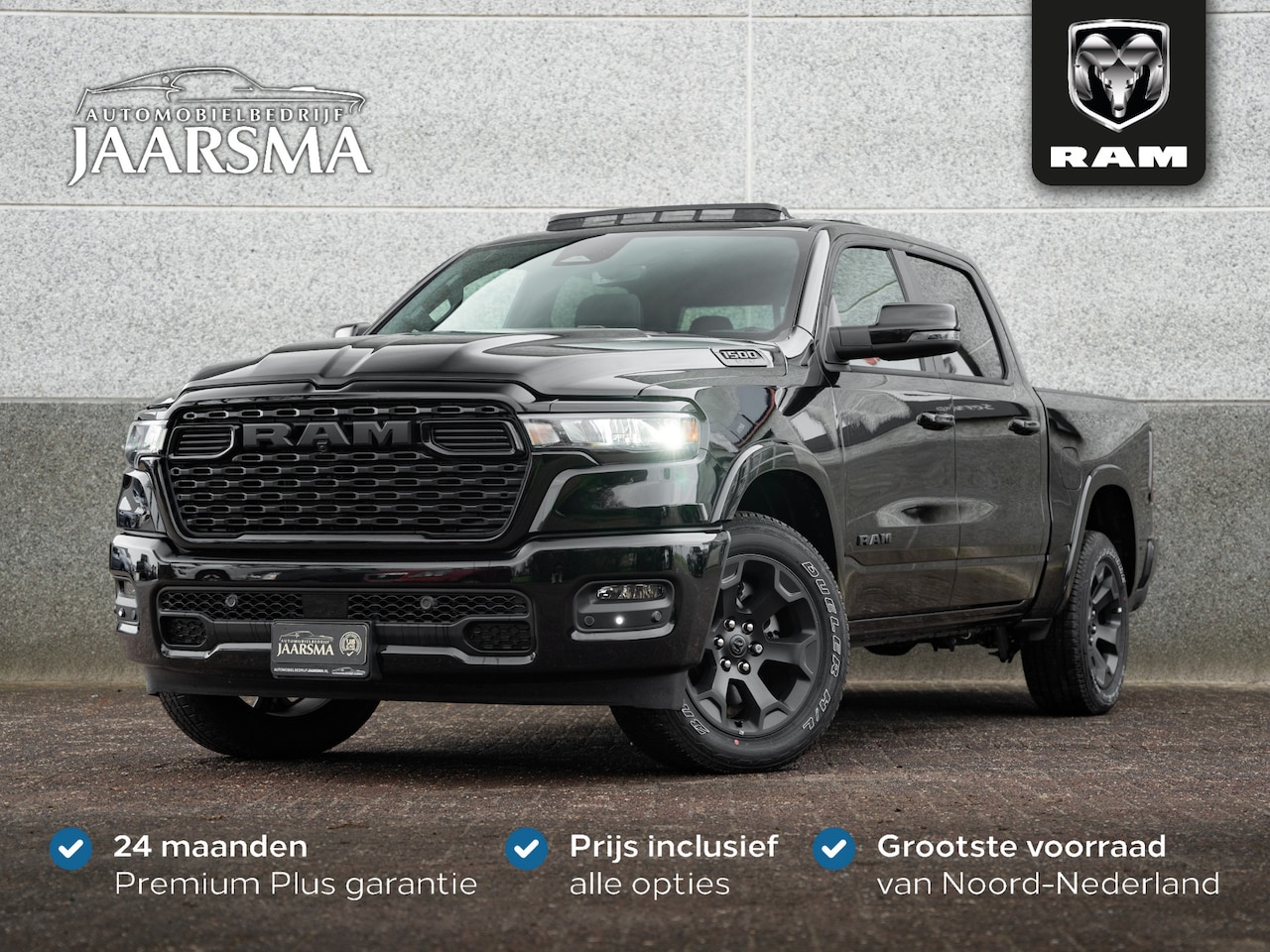 Dodge Ram 1500 - 3.0L SST 420pk Big Horn Night CrewCab 4x4 |Prins LPG |Panoramadak |Adaptive Cruise |12" Sc - AutoWereld.nl