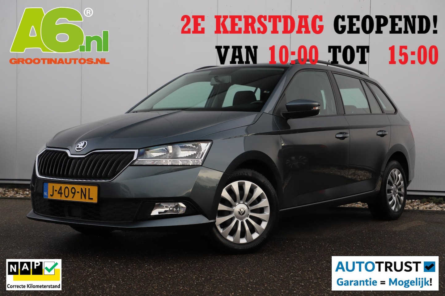 Skoda Fabia Combi - 1.0 TSI Ambition 95PK NAP Navigatie Carplay Android Airco Cruise Control Parkeersensor LED - AutoWereld.nl