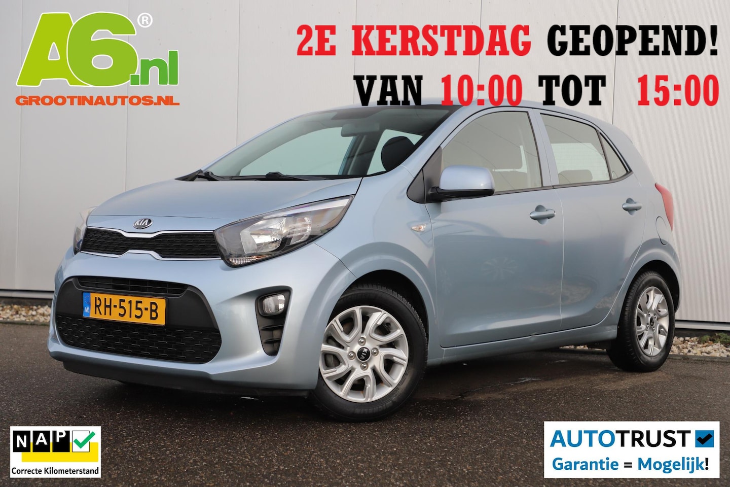 Kia Picanto - 1.0 CVVT ComfortPlusLine Navigator Achteruitrijcamera LMV Navigatie Carplay Android Airco - AutoWereld.nl