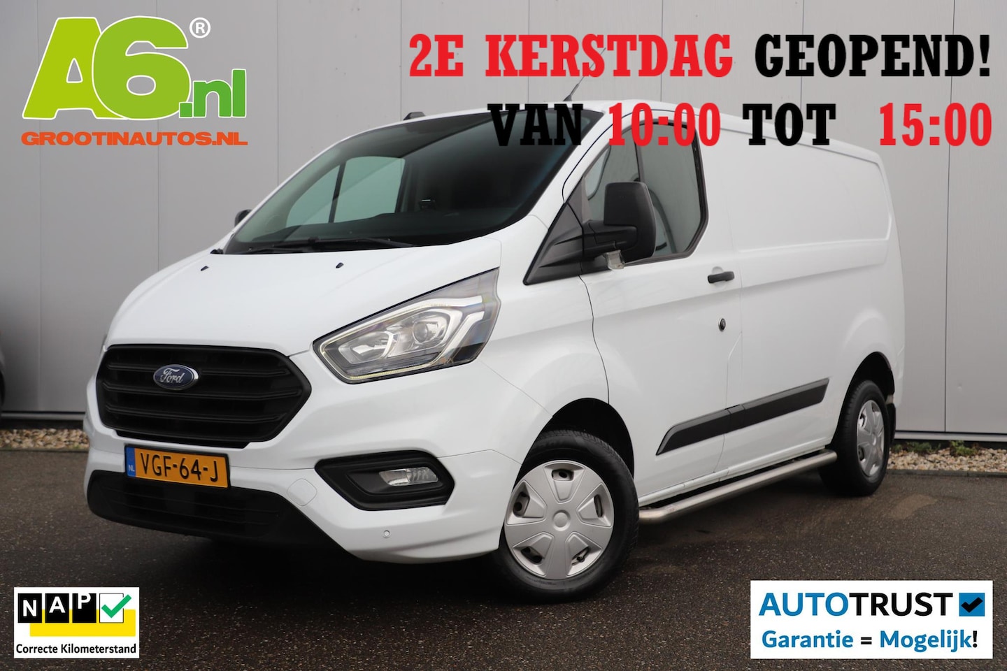 Ford Transit Custom - 280 2.0 TDCI L1H1 Trend Achteruitrijcamera LED Airco Radio Bluetooth Cruise Control - AutoWereld.nl