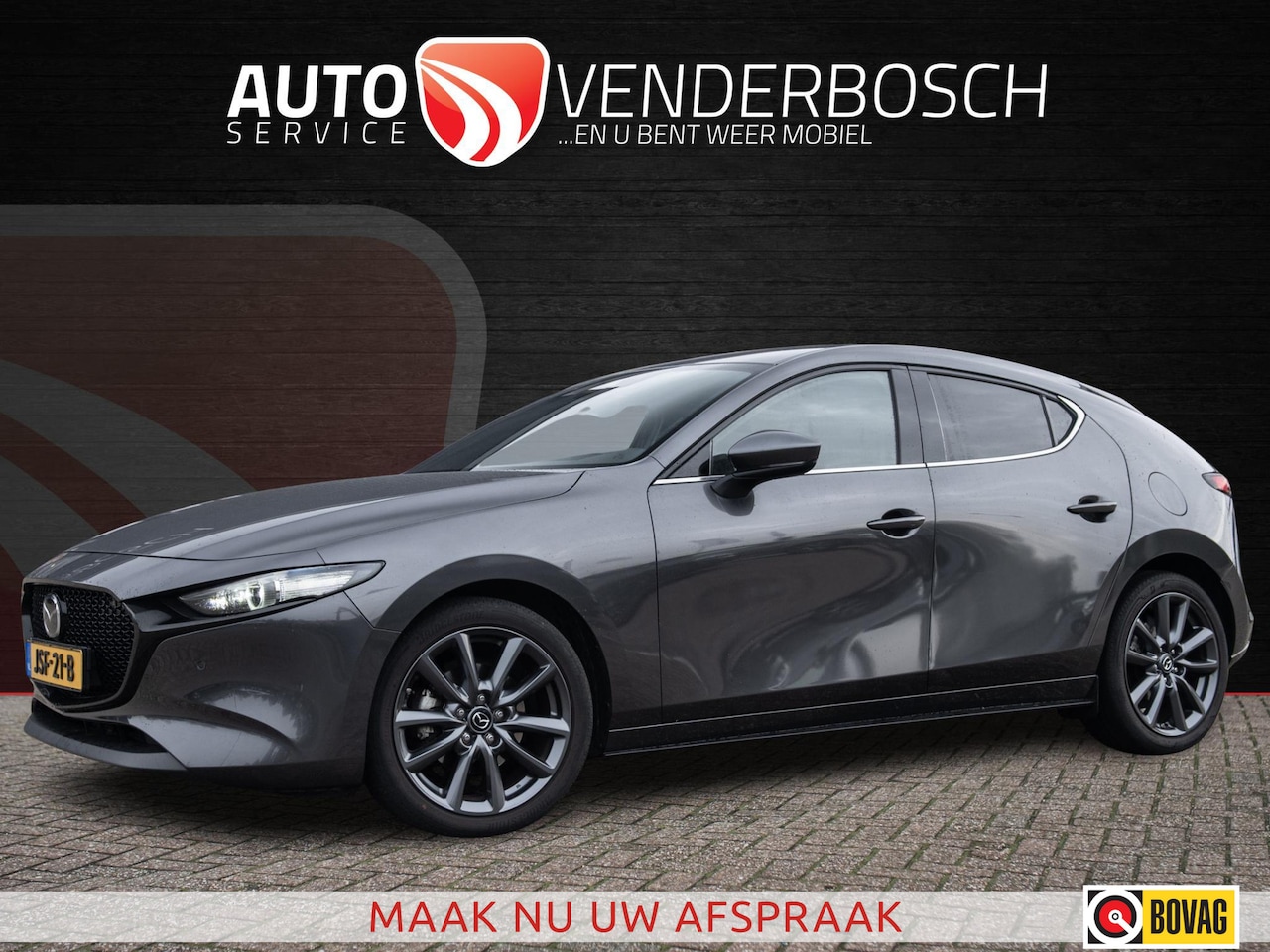 Mazda 3 - 2.0 e-SkyActiv-G M Hybrid 122 Comfort LED | Camera | BOSE | ACC | Keyless - AutoWereld.nl