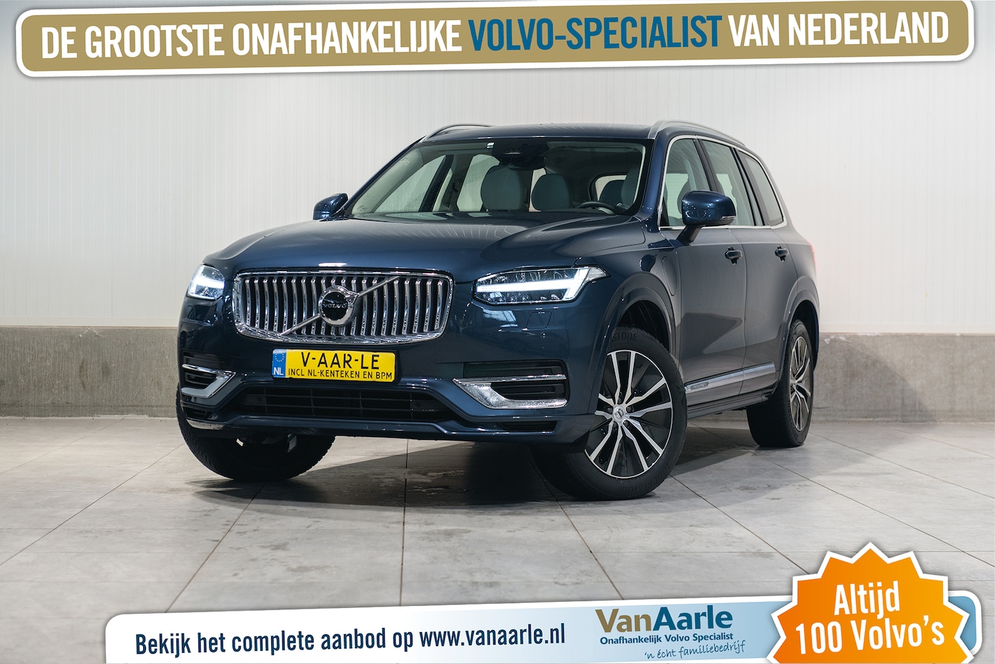 Volvo XC90 - T8 Aut. LongRange Plus Bright Leder ACC Parkeercamera Trekhaak 455pk - AutoWereld.nl