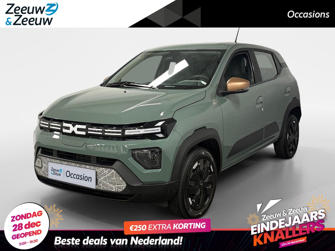 Dacia Spring - Extreme 65 26.8 kWh AUTOMAAT CAMERA APPLE CARPLAY ANDROID AUTO HOGE INSTAP AIRCO CRUISE CO - AutoWereld.nl