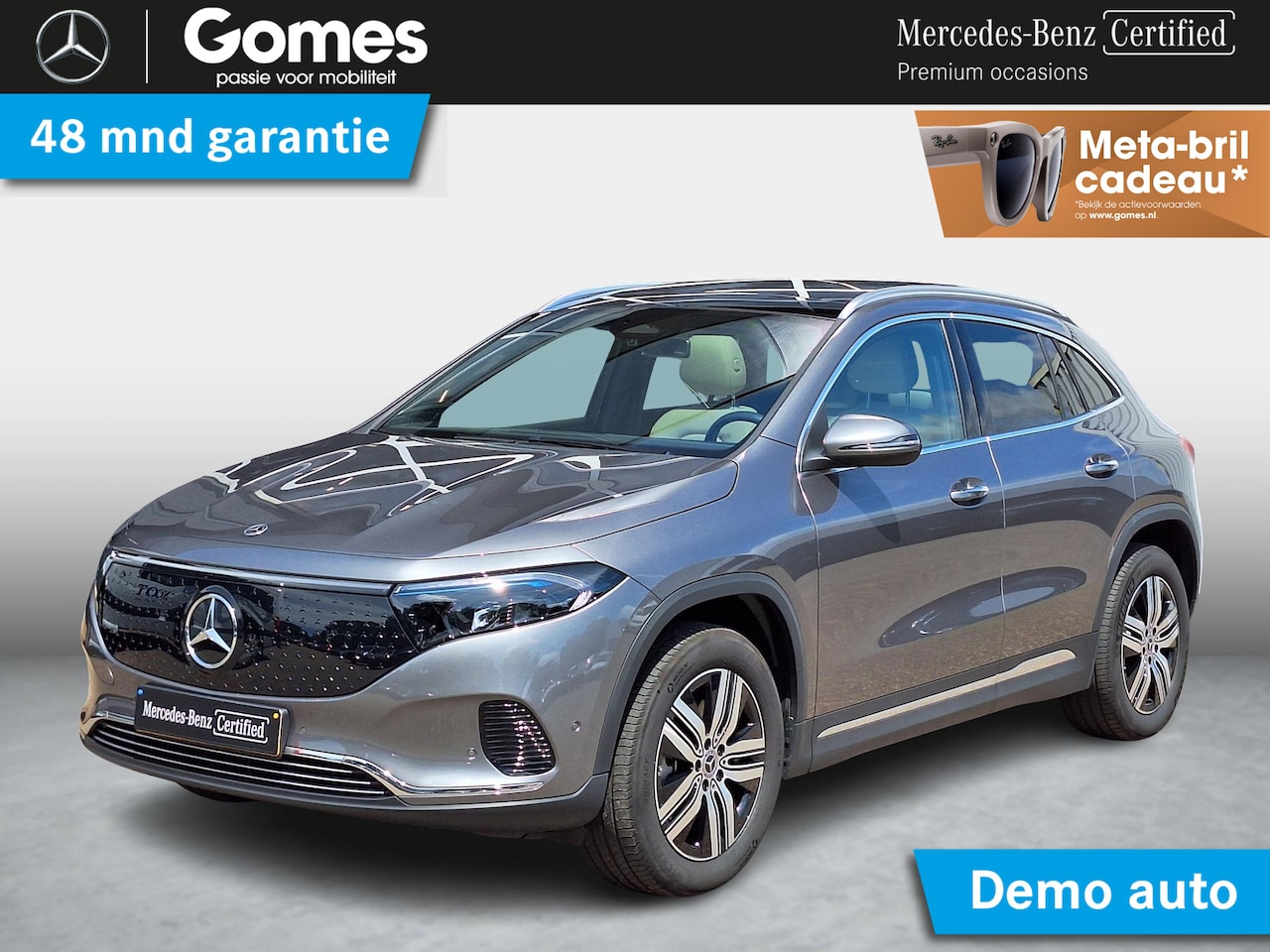 Mercedes-Benz EQA - 250+ Luxury Line | Panoramadak | Trekhaak | Beige Interieur | Privacy Glas Achter | Sierde - AutoWereld.nl