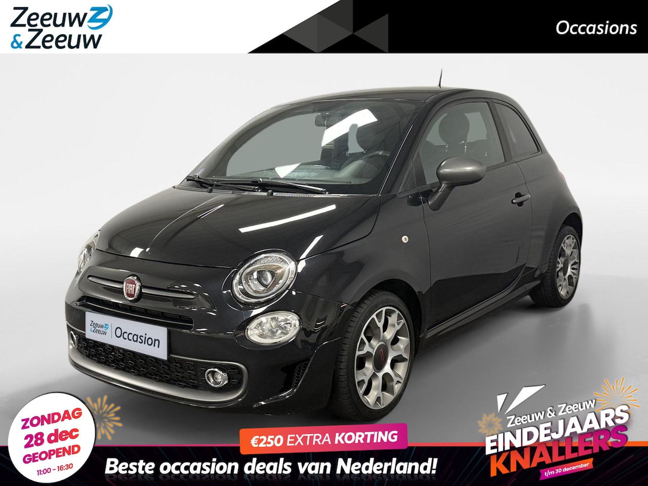 Fiat 500 C - 0.9 TwinAir Turbo Popstar NAVI AIRCO CRUISE CONTROLE USB BLUETOOTH HALF LEDER SPORTPAKKET - AutoWereld.nl