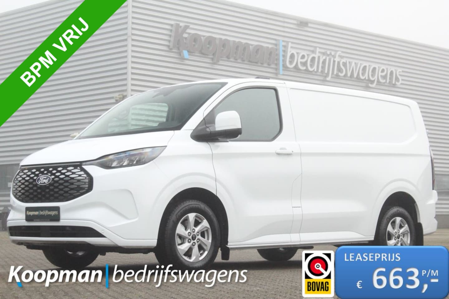 Ford Transit Custom - E-Transit 320 L1H1 Limited | 65kWh | 160kW/218pk | Pro Power | Camera | Carplay/Android | - AutoWereld.nl